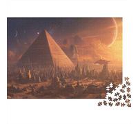 Ancient Egypt Jigsaw Puzzles Challenge Toy Educational Games Home Decoration for Adults& Teenager Age 14 Years Up 38x26cm/1000pcs