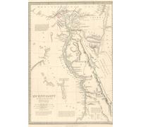 Ancient Egypt Map Journal: Vintage 1844 Map of Ancient Egypt Notebook (Blank Lined Journal, 6"x9" Lined Pages, 200 pages)