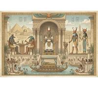 Ancient Egypt Pharaoh 500 Piece Wooden Jigsaw Puzzle,Adults & Kids 14+,Gift Idea,Stress Relief,Impossible Challenge,Home Wall Decor,Wood,Educational Toy (52x38cm)