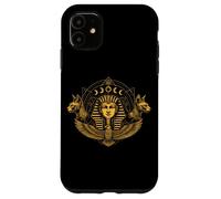 Ancient Egypt Pharaoh Sphynx Cat Sacred Geometry Case for iPhone 11