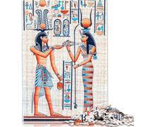 Ancient Egypt Poster Jigsaw Puzzles for Adults 500 Piece High Challenging DIY Large Puzzle Educational Toy Funny Family Games Unique Home Decor 500pcs (52x38cm)
