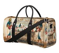 Ancient Egypt Print Travel Duffle Bag for Women Men Girls Boys Weekend Overnight Bags 22.7 L Tote Cabin Luggage Bag for Sports Gym Yoga