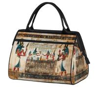 Ancient Egypt Print Travel Duffle Bag for Women Men Kids Boys Girls Weekend Overnight Bags 24 L Holdall Tote Cabin Bag for Sports Gym Yoga