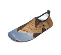 Ancient Egypt Pyramid Water Shoes for Women Men Quick-Dry Non Slip Barefoot Aqua Socks Swim Rock Climbing Pool Shoes Socks Sports Shoes Athletic Must Haves Outdoor Gear, Style, 10 Women/10 Men