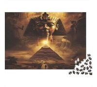 Ancient Egypt Rätsel Für Erwachsene 52x38cm/1000pcs,Herausforderungsspiele Mystical Pyramid Art