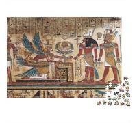 Ancient Egypt Rätsel Für Erwachsene |Hieroglyphic Art Style| Familienspaß-Puzzles 38x26cm/1000pcs Erwachsene