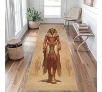 Ancient Egypt Runner Rug 80x300 cm, Egyptian Pharaoh, Non Slip Kitchen Hallway Rug, Washable
