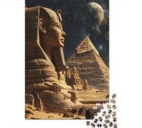 Ancient Egypt Scene 1000 Pc Sturdy Paper Board Puzzle Family with Kids 8+ Wall Decor Vibrant Colors 38x26cm/1000pcs