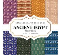 Ancient Egypt Scrapbook Paper Collection: 20 Ancient Egyptian Patterned Double-sided sheets, 8.5 x 8.5 (21.59 x 21.59 cm) Ancient Eygpt Craft Paper ... Journaling, Crafting and Decoupage. And More.