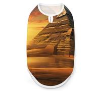 Ancient Egypt Secrets Pyramid Sphinx Dog Shirts Patterned Pet Clothes Tank Top Sleeveless T-Shirt for Cats Puppy S