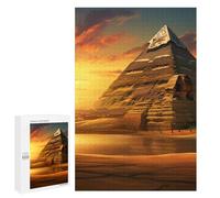 Ancient Egypt Secrets Pyramid Sphinx Jigsaw Puzzles for Adults 1000 PCS Wooden Puzzles Unique Puzzle Gifts