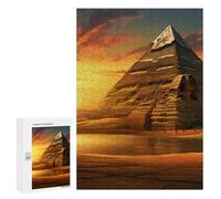 Ancient Egypt Secrets Pyramid Sphinx Jigsaw Puzzles for Adults 300 PCS Wooden Puzzles Unique Puzzle Gifts