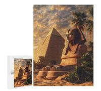 Ancient Egypt Secrets Pyramid Sphinx Jigsaw Puzzles for Adults 500 PCS Wooden Puzzles Unique Puzzle Gifts