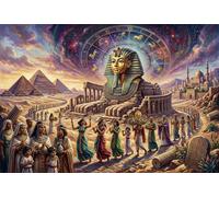 Ancient Egypt Sphinx 500 Piece Wooden Jigsaw Puzzle,Wood,Educational Toy,Home Wall Decor,Gift Idea,Adults & Kids 14+,Impossible Challenge,Stress Relief (52x38cm)