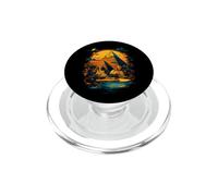 Ancient Egypt Sphinx Pyramid Sunset Tutankhamun Egyptian God PopSockets PopGrip for MagSafe