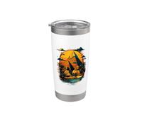 Ancient Egypt Sphinx Pyramid Sunset Tutankhamun Egyptian God Stainless Steel Insulated Tumbler