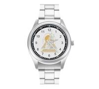 Ancient Egypt Sphynx Cat Novelty Men's Watch Stainless Steel Business Dress Analog Quartz Wrist Watches