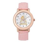 Ancient Egypt Sphynx Cat Novelty Women's Wrist Watch with Leather Strap
