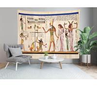 Ancient Egypt Tapestry Wall Hanging Egyptian History and Culture Tapestry Fabric Wall Hangings Art 3D Print Tapestries for Bedroom Living Room Home Decor 130x150 cm a-9710