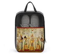 Ancient Egypt Travel Shoe Bags for Travel and Daily Use with Zipper Shoe Storage Organizer with Handle Travel Bags for Men and Women(A28)