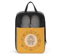 Ancient Egypt Travel Shoe Bags for Travel and Daily Use with Zipper Shoe Storage Organizer with Handle Travel Bags for Men and Women(A19)