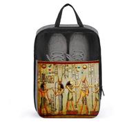 Ancient Egypt Travel Shoe Bags for Travel and Daily Use with Zipper Shoe Storage Organizer with Handle Travel Bags for Men and Women(A4)