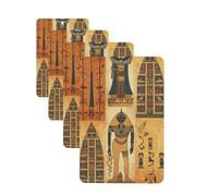 Ancient Egypt Tribe Series Car Air Freshener Cards for Women Men 4 Pack Cute Car Accessories Long Lasting Scent Car Diffuser Hanging Auto Aromatherapy Tablets Car Fresheners Gifts