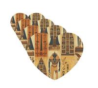 Ancient Egypt Tribe Series Car Air Freshener Cards for Women Men 4 Pack Cute Car Accessories Long Lasting Scent Car Diffuser Hanging Auto Aromatherapy Tablets Car Fresheners Gifts