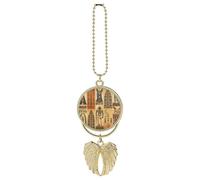 Ancient Egypt Tribe Series Car Pendant, Rear View Mirror Hanging Ornament, Auto Decor for Rearview Mirror, Keychain Golden-Style