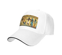 Ancient Egypt Tribe Series Pint Trucker Hat Baseball Cap, Baseball Cap Adjustable Sun Hat Golf Hats, Adjustable Classic Cap White