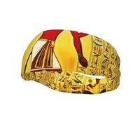 Ancient Egypt Tribe Series Print Comfortable Sports Sweatband For Men Women Stretchy Breathable For Running Yoga
