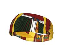 Ancient Egypt Tribe Series Print Comfortable Sports Sweatband For Men Women Stretchy Breathable For Running Yoga