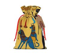Ancient Egypt Tribe Series Print Eco-Friendly Gift Drawstring Bag Holiday Present Pouches Party Favors Goodie Bags