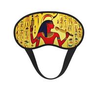 Ancient Egypt Tribe Series Print Fashion Sleep Eye Mask for Men Women, 100% Blackout Eye Mask, Soft Covering Strong Light, Suitable for Travel/Yoga/Nap