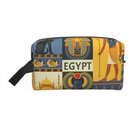 Ancient Egypt Tribe Series print Fashionable Travel Storage Bag, Portable Toiletry Bag Large Capacity Organizer