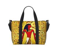 Ancient Egypt Tribe Series Print Hand Travel Bag with Zipper Weekender Overnight Bag for Women Men Carry On