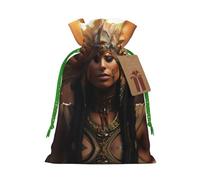 Ancient Egypt Tribe Series Print Small Drawstring Pouch For Gifts,Reusable Gift Bag,For Holiday And Party Presents