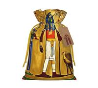Ancient Egypt Tribe Series Print Stylish Drawstring Pouches,Reusable Drawstring Gift Bags,Perfect For Holiday And Party