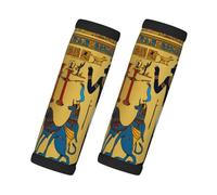 Ancient Egypt Tribe Series Print Travel Essentials Luggage Handle Wrap Grips 2 Packs Easy Identification Suitcases