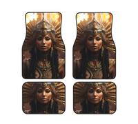 Ancient Egypt Tribe Series Print Vehicle Foot Mat Set 4 Pieces Floor Mats Waterproof Anti-Slip Cars Trucks SUV Vans