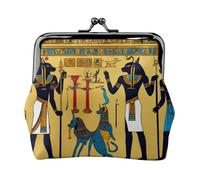 Ancient Egypt Tribe Series Print Versatile Coin Purse Exquisite Mini Wallet Cute Change Pouch for Any Occasion