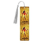 Ancient Egypt Tribe Series Print Wooden Bookmarks with Tassels, Wood Book Markers for Book Lovers, Teachers & Present