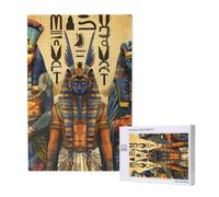 Ancient Egypt Tribe Series Printed 1000 Piece Jigsaw Puzzle for Adults, Cut Brain Teaser Game for Family Home Decor Gift(29.5x19.7 Inch)
