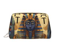 Ancient Egypt Tribe Series Printed Cosmetic Bags for Women Mom, Large PVC Leather Travel Makeup Bag Cute Gifts Toiletry Bag with Zipper