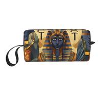 Ancient Egypt Tribe Series Printed Makeup Bag Simple Travel Cosmetic Bags Waterproof Cosmetic Case Toiletry Bag Organizer for Women Mom Girls