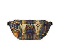 Ancient Egypt Tribe Series Printed Waist Bag Adjustable Bum Bag Lightweight Travel Waist Fanny Pack Belt for Walking Cycling Hiking Travel