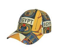 Ancient Egypt Tribe Series Printing Baseball Cap, Versatile Unisex Hat with Adjustable Closure, Ideal for Sports,Travel,Visor Cap Black