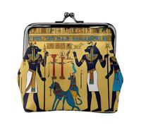 Ancient Egypt Tribe Series Printing Small Travel Kit Wallet, Compact Pouch For Camping Adventures And Fishing Trips, Black, One Size, Art Deco