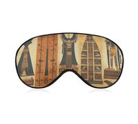 Ancient Egypt Tribe Series Sleep Mask with Adjustable Strap, Comfortable & Soft Eye Mask for Sleeping Light Blocking, Lightweight & Breathable Eye Cover for Men Women