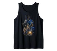 Ancient Egyptian Anubis Night Temple Guardian Deity Art Tank Top